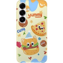 Lelia Samsung Galaxy S23 Uyumlu Baskılı Şeffaf Telefon Kılıfı | Koleksiyon: Snacktoon Delight