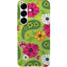Lelia Samsung Galaxy S24 Uyumlu Baskılı Şeffaf Telefon Kılıfı | Koleksiyon: Floraluxe Botanica