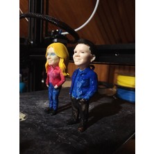 Scaleworks Kişiye Özel 3D Karakter Biblo - Fotoğraftan 3 Boyutlu Figür Tasarımı - Dekor Biblo [10 Cm]