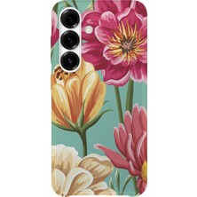Lelia Samsung Galaxy S25 Fe Uyumlu Baskılı Şeffaf Telefon Kılıfı | Koleksiyon: Floraluxe Botanica