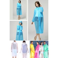 Munico Yetişkin Outdoor Ince Islanma Seyahat Yağmur Panço Su Geçirmez Şeffaf Kapüşonlu Unisex Yağmurluklar