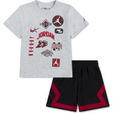 Nike Nıke Jordan Mj Dynasty Mesh Patch Set Erkek Çocuk Tişört-Şort Takım 85F561