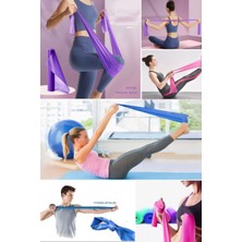 Munico Yoga Streç Bant Fitness Ekipmanları Elastik Egzersiz Direnç Bant Antreman Lastiği Pro Spor Aleti