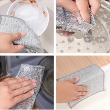 İlk El Grup Çok Amaçlı Sihirli Tel Temizlik Bezi Iegtgrs-34