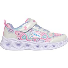 Skechers Heart Lights Büyük Kız Çocuk Beyaz Işıklı Spor Ayakkabı 303257L Wmlt
