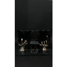 Tekbir ✨ Cam Zemin Üzerinde Kâbe ve Esma Detaylı Özel Masaüstü Dekor ✨