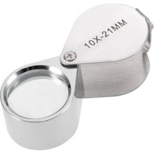 Nuveden 10X21 Full Çelik Kaplı Büyüteç Lüp DIE-RSTG34