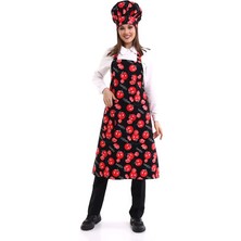 Bilenn Tekstil Desenli Askılı Önlük - 3201 Domates