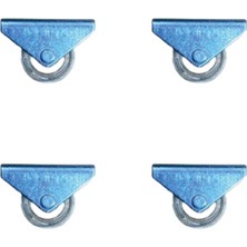 Nuveden Furç Sabit Teker - 28MM - Şeffaf HKS235 - 4 Adet DIE-RSTG34