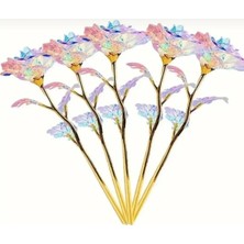 Butik Center 1 Adet Sevgililer Günü Hediyesi Galaxy Gül - Şık Tasarım Sonsuzluk Gül Dekoratif Obje