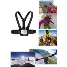 Munico Ayarlanabilir Universal Gopro Göğüs Vücut Bağlantı Aparatı Sörf Kayak Kaykay Paraşüt Motor Sporları