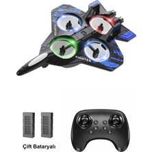 PrimeHome Uzaktan Kumandalı Akrobatik Fighter Drone Rc Uçak - 2.4 Ghz - 2 Bataryalı Set