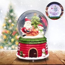 PremiumPort Işıklı Müzikli Noel Baba ve Kardan Adam Dekorasyonu, Büyük Boy