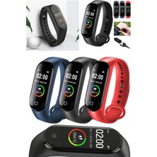 Munico Terleme Yapmaz Profesyonel Siyah 4.nesil Tüm Telefonlara Uyumlu Bluetooth Akıllı Spor Saat Bilekliği