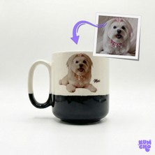 Kişiye Özel Evcil Hayvan Çizimli Seramik Kupa – Fotoğraftan Özel Tasarım