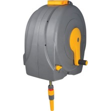 Hozelock 2496H Duvara Monte 40 M Hortumlu Hızlı Manuel Geri Sarmalı Hortum Toplama Makara Seti - Hortum Klavuzu ile Birlikte