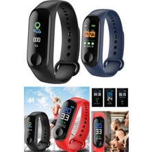 Munico Uzun Şarj Ömürlü 3.nesil Siyah Akıllı Spor Business Akıllı Saat Bilekliği Dijital 3.seri Profesyonel