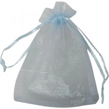 Özer Kutu Organize Tül Mavi 25 Adet 9X12 cm Boy Takı, Altın ve Hediye Kesesi