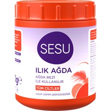 Sesu Ilık Ağda 250 gr Tüm Cilt Tipleri İçin Uzun Süren Pürüzsüzlük Sağlayan Kavanoz