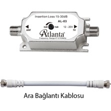 Atlanta AL-03 AL03 Ayarlı Ayarlanabilir Sinyal Hat Yükseltici Güçlendirici (15-30 DB)