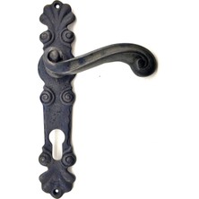 DS LLC Antika Tarz Dekoratif Pirinç Okyanus Oda Kapı Kolu - 230X46 Mm, Oksit Iegtgrs-34