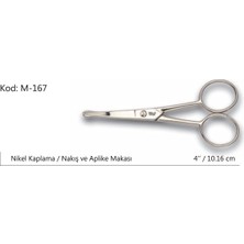 İlk El Grup Rose Europe Aplike ve Nakış Makası Kıvrık Küt Uçlu No:4 10,16 cm Iegtgrs-34