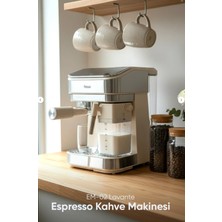 Fressi EM-02 Lavante 20bar Basınçlı Otomatik Espresso Latte Cappuccino Kahve Makinesi 1W