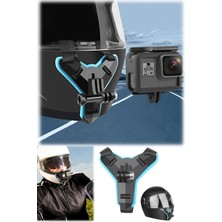 Munico Kaska Takılan Youtuber Motovlog Kask Aparatı Profesyonel Came Pratik Montaj Aksiyon Kamerası Aparatı