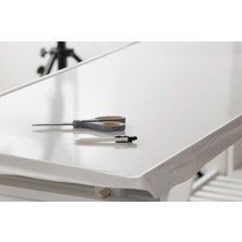 LICARE Lıcaré  100 x 100 Parlak Beyaz Kendinden Yapışkanlı Mutfak Dolap ve Mobilya Kaplama Folyosu