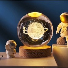 PremiumPort Parlak Kristal Top Satrün Cam Küre, Dekoratif ve Şık Tasarım