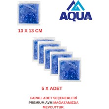 Aquamed (5 Adet) 13X13CM Avantaj Cold Pack Termo Jel Set (Sıcak / Soğuk Kompres) (Buz Paketi)