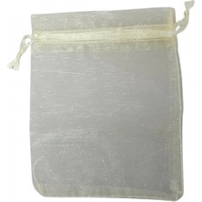 Özer Kutu Organize Tül Krem 50 Adet 9X12 cm Boy Takı, Altın ve Hediye Kesesi