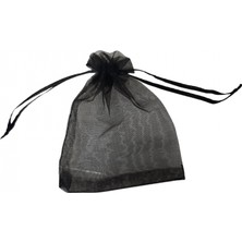 Özer Kutu Organize Tül Siyah 25 Adet 9X12 cm Boy Takı, Altın ve Hediye Kesesi