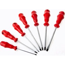 Nuveden Mıknatıslı Düz Yıldız Tornavida Seti - 7 Parça DIE-RSTG34