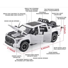 BNG STR Kutulu Koleksiyon 1 / 24 Ölçek Toyota Tundra Beyaz Metal Araba