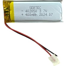 Die Grup 402050 3.7V 400MAH Li-Polymer Pil DEVRELI/1.5A DIE-RSTG34