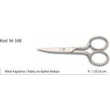 Nuveden Rose Europe Kalın Nakış Makası Süper Kalite No:4 10,16 cm DIE-RSTG34