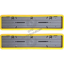 Otohousse Çerçeveli Plakalık Plaka Altlığı Sarı 2'li