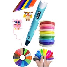 Munico Her Yaş Için Eğitici Hobi 3 Boyutlu Yazıcı Kalemi 20 Renk 5 Metre Filament Seti