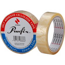 Panfix 25 mm x 33 Metre Selofon Bant 6'lı Teneke Kutu