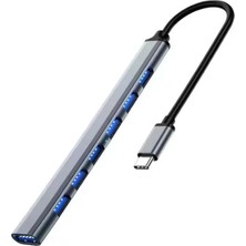 Nuveden ZR289 Ads 303/C Type-C 7 Port Metal USB Hub DIE-RSTG34