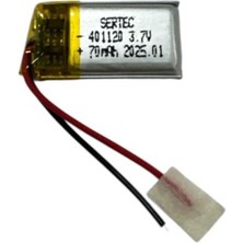 İlk El Grup 401120 3.7V 70 Mah Li-Polymer Pil (DEVRELI/1.5A) Iegtgrs-34
