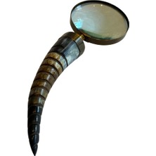 Klc Boynuz Saplı Dekoratif Büyüteç