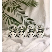 PremiumPort Sevimli Mini Işıklı Panda Kar Küresi, Rüya Gibi Dekorasyon Keyfi