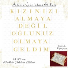 Hsn Kızınızı Almaya Değil Oğlunuz Olmaya Geldim Isteme Etiketi Harf Etiketi Gold Renk Tabaka Şeklinde