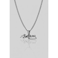 HERİF Erkek Atatürk Imza Çelik Kolye