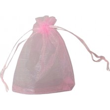 Özer Kutu Organize Tül Pembe 50 Adet 9X12 cm Boy Takı, Altın ve Hediye Kesesi