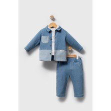 Myroka 3'lü Erkek Takım Mavi