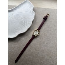 Quartz Bs Stıll Vintage Kadın Kol Saati Retro Quartz Deri Kordon 1 Adet