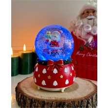 PremiumPort Mega Boy Işıklı Müzikli Yılbaşı Kar Küresi, Otomatik Kar Püskürtmeli